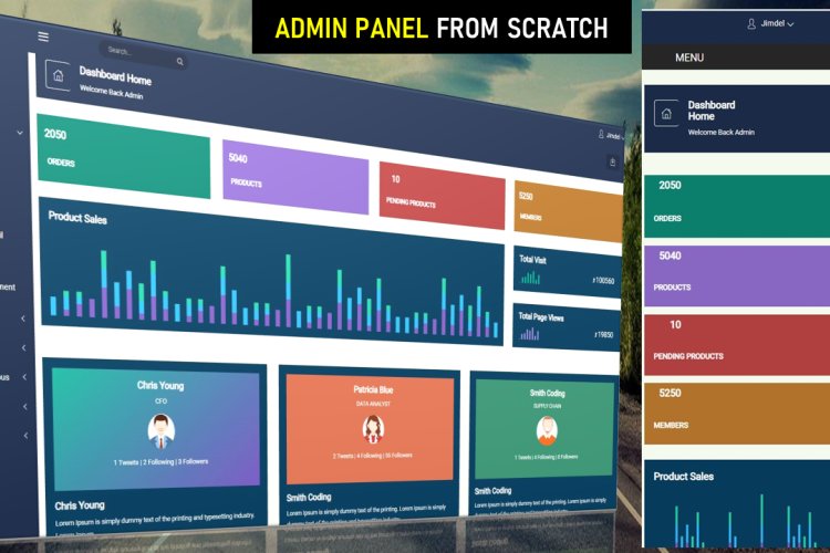 Introduction - Responsive Admin Dashboard From Scratch Using HTML CSS ...